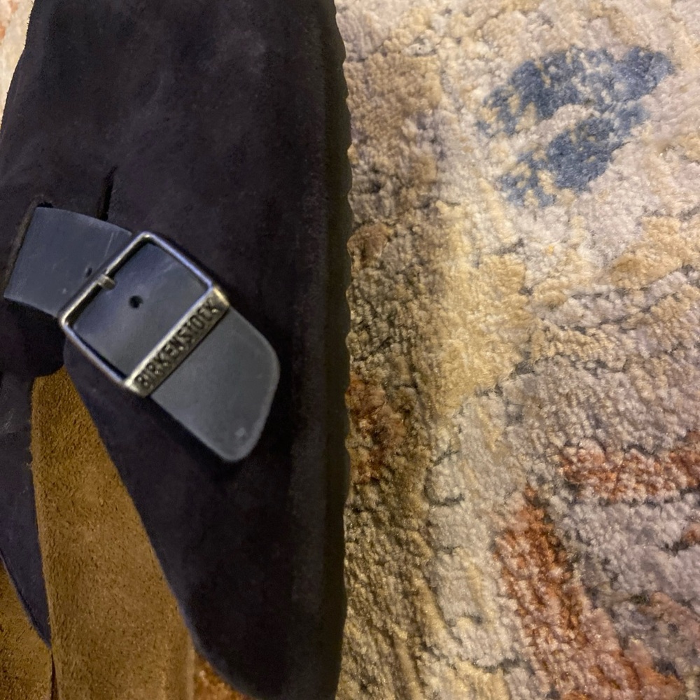 Birkenstock Boston Suede Soft Footbed Clogs Blue EU 42 Men’s 9 Women’s 11 Shoes - Picture 14 of 16